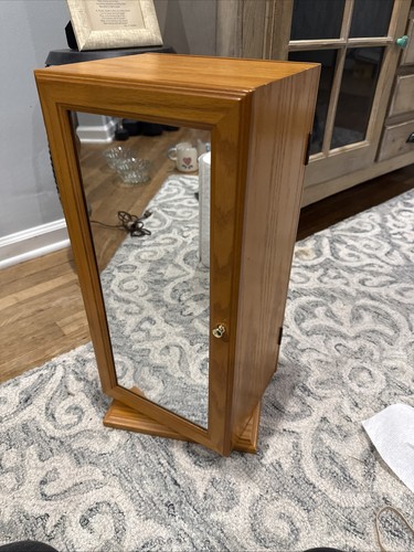 Spinning double mirrored wood - double,