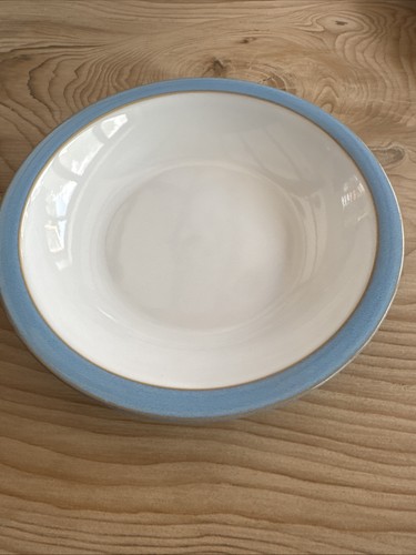 Denby colonial blue soup bowls - blue,
