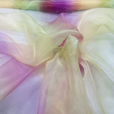 Multi rainbow organza - rainbow,