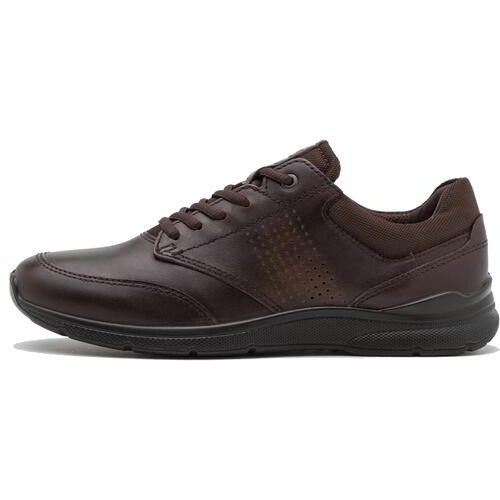 Ecco irving mens brown leather - brown,