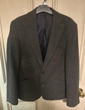Walker Slater Wool ‘Edward Jacket’ 38s charcoal grey 