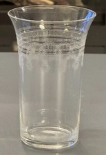 EDWARDIAN ETCHED GLASS TUMBLER