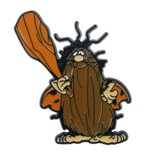 Captain caveman enamel pin - caveman,