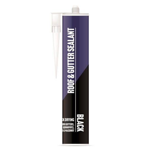 Black roof gutter sealant - black, &