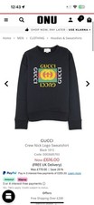Gucci Unisex Boys Girls Crew Neck Sweatshirt Jumper Vintage Logo