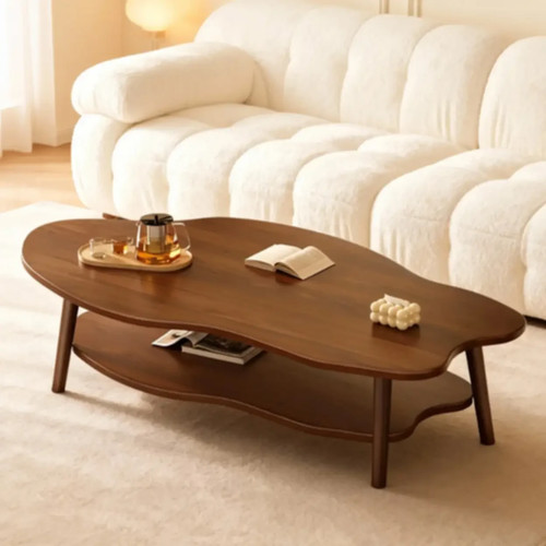 Brown tier coffee table - 2,