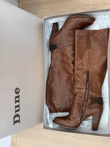 Dune toecap tan boots size - toecap, 38