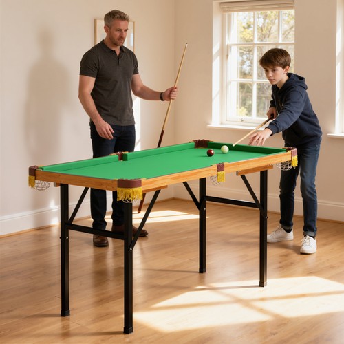 4ft folding pool table mini - folding, table,