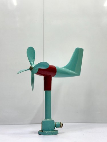 Antique blue ship anemometer - antique,