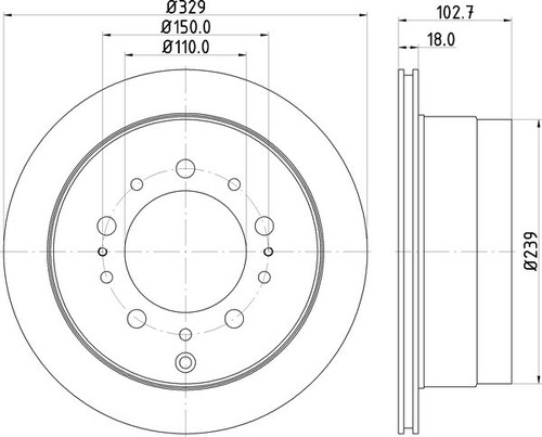 Mintex discs rear fits - 2x,
