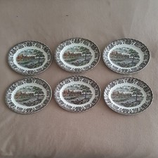 Olde Country Castles Side Plate British Anchor Ironstone X6 , 12" Good Condition
