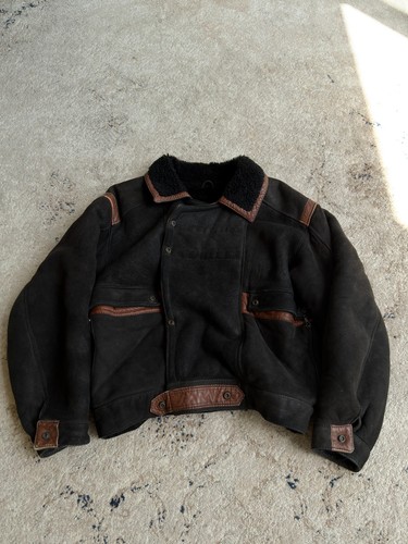 Vintage y2k shearling bomber - vintage,