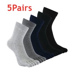 5 Pairs Men's Five Fingers Socks Soft Cotton Blend 5 Toe Absorbent Stockings UK