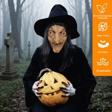 Halloween Old Witch Mask Scary