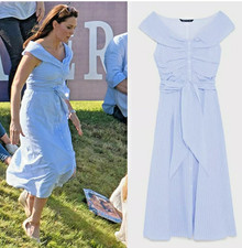 Zara Blue & White Striped