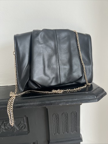 Topshop black faux leather - , bag