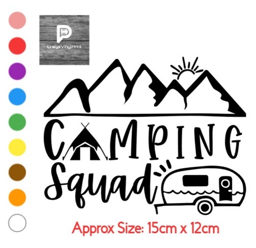 Camping vinyl sticker - sticker, camper