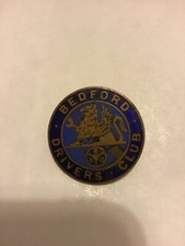 Bedford Drivers' Club - vitreous enamel (damaged)  badge , (as found)