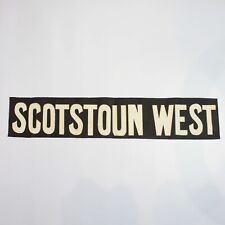 Scotstoun West Tram bus blind