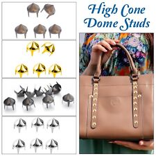 50-100pcs High Cone Spike Studs Claw Back Leather Crafts Handbags Jacket Bags