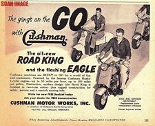1950 Advert for Cushman ROAD KING & EAGLE Motor Cycle Scooters Print Ad 720/111
