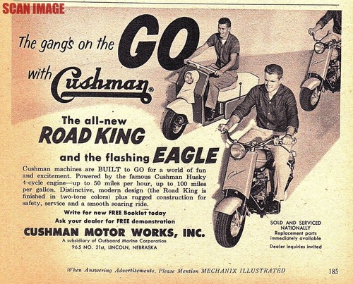 1950 advert for - 1950, cushman