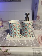 cath kidston provence rose soap dispenser set
