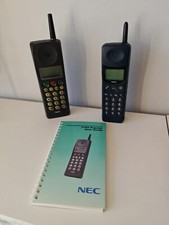 RETRO COLLECTABLE Vintage Mobile Phone NEC P100 Original Box. Prop.