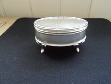 solid silver small ring box 1910 london