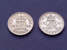 1948 / 1951 SIXPENCE 6ds VERY