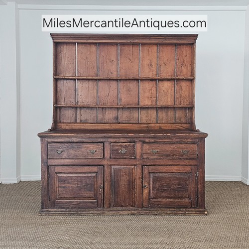 Antique pine cupboard open - antique,