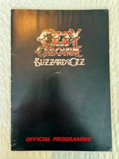 Ozzy Osbourne Blizzard Of Ozz 1980 tour programme with original wall poster VG