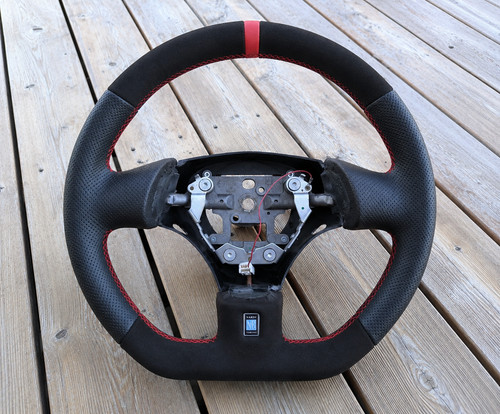 New leather steering - steering, wheel