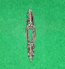 Small solid brass escutcheon keyhole cover surround plate furniture door drawer