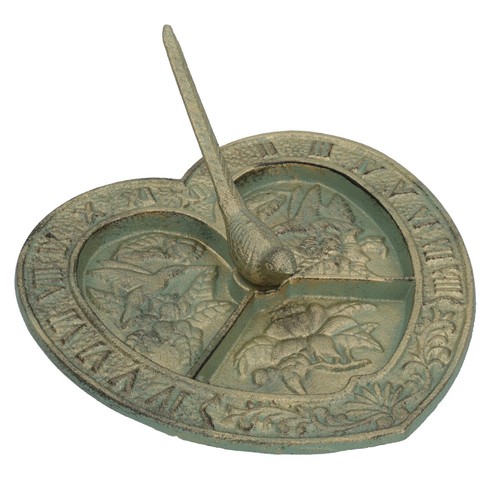 Bird heart sundial - bird, ornament