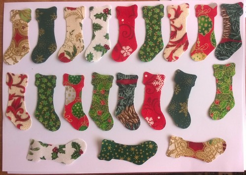Christmas stockings fabric - christmas,