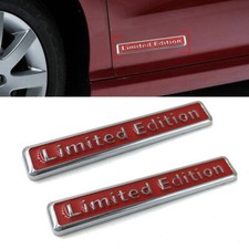 2x Red 3D Decal Limited