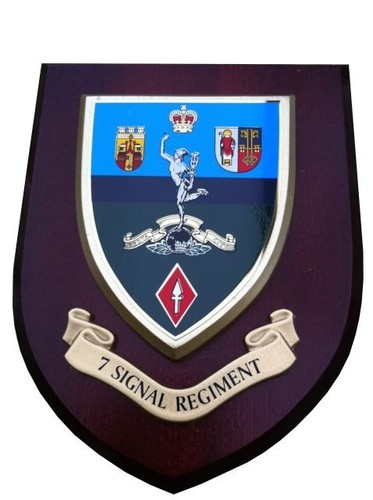 7th signals wall plaque - signals, uk