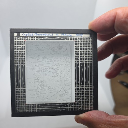 Glass magic lantern slide - glass,