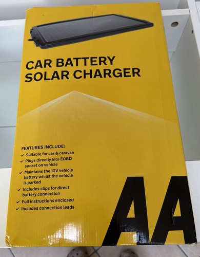 Large 12v solar - aa, car