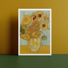 Sunflowers Van Gogh Poster Print Classic Wall Art Reproduction Available Framed