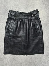 Y2k leather mini skirt - y2k,