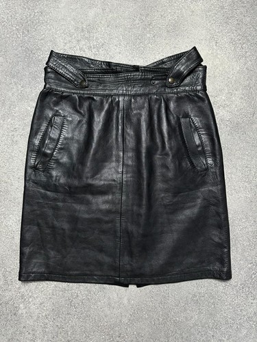 Y2k leather mini skirt womens - y2k,