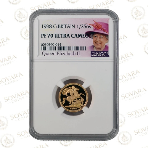 1998 gold proof half - gold,