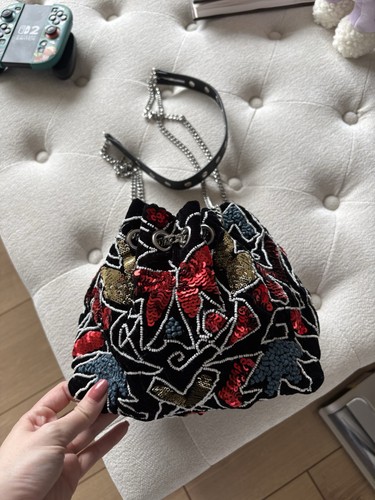 Zara bucket bag with beading - bag,