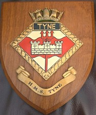 Vintage Wall Plaque HMS TYNE