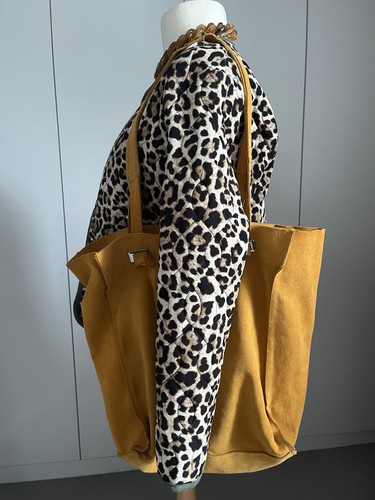 Zara real suede slouchy tote - real,