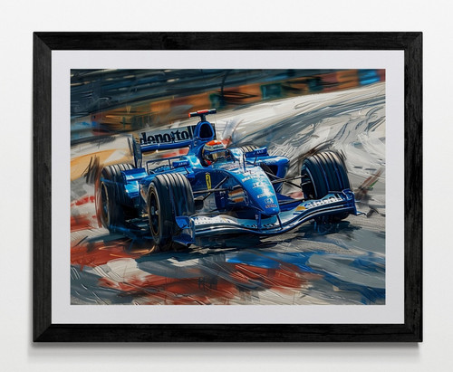 Racing car formula framed - 1,