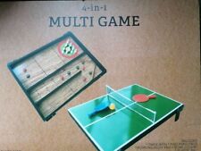 4 in 1 Tabletop Sports Game Portable Set Tennis Bowling Curling Shuffleboard 