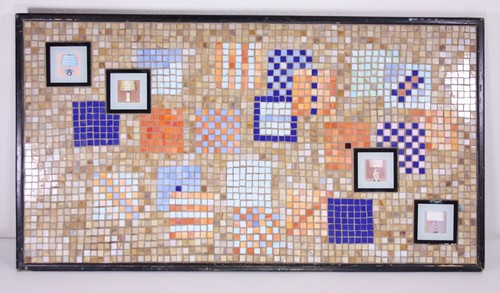 Glass tile mosaic - mosaic, mid